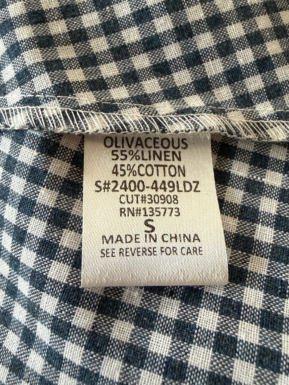 Olivaceous Halter neck Gingham Midi Dress - sz S - Picture 6 of 6